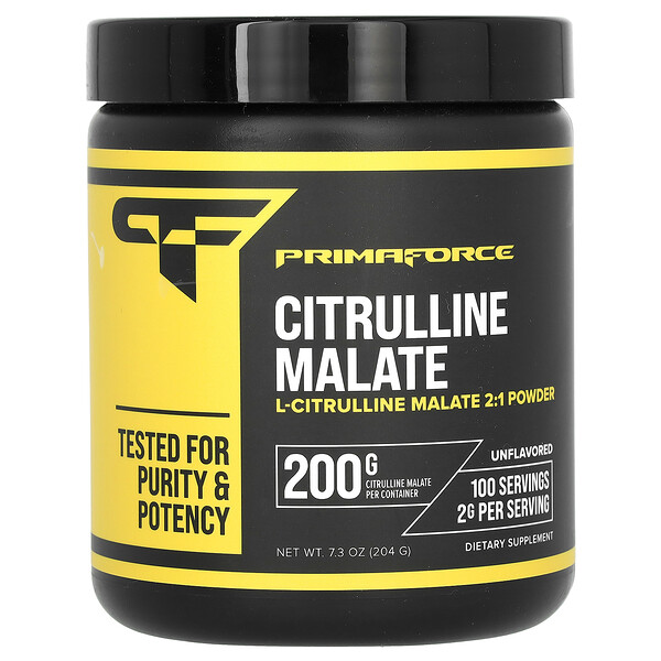 Primaforce Citrulline Malate, Unflavored, 7.3 oz (204 g)