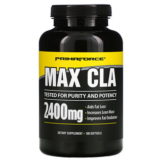 Primaforce, Max CLA, 180 мягких желатиновых капсул