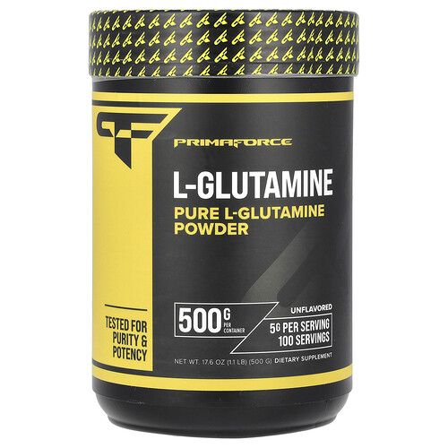 Primaforce L-Glutamine, Unflavored, 1.1 lb (500 g)