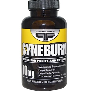 Primaforce, Syneburn, 10 мг, 180 растительных капсул 