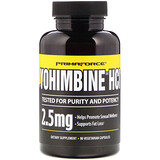 Primaforce, Yohimbine HCl, 2,5 мг, 90 вегетарианских капсул отзывы