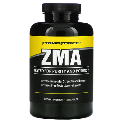 Primaforce ZMA, 180 растительных капсул