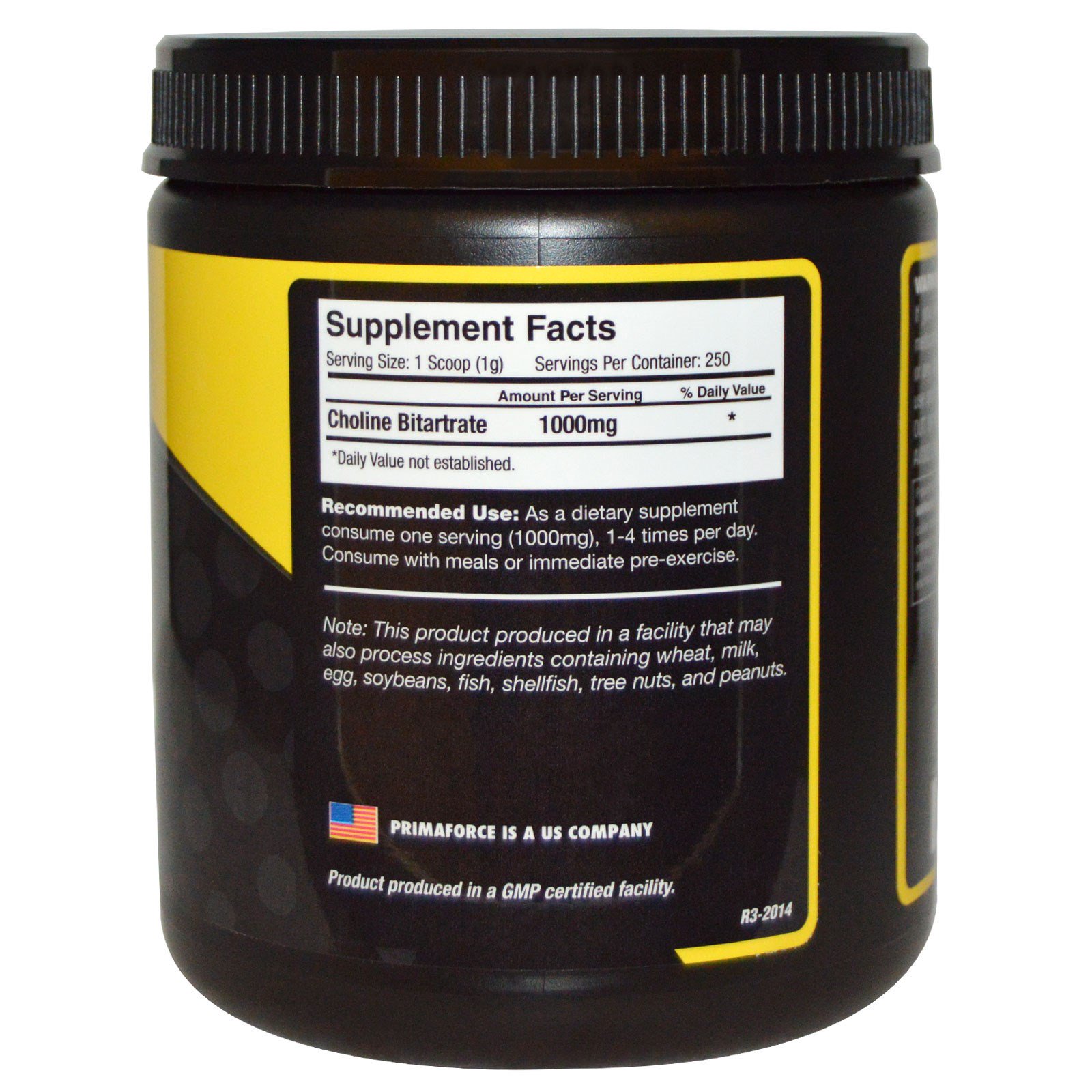 Primaforce, Choline Bitartrate, 8.8 oz (250 g)