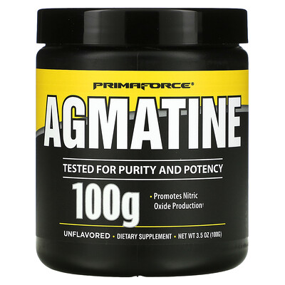 

Primaforce, Agmatine, Unflavored, 100 g, 3.5 oz (100 g)