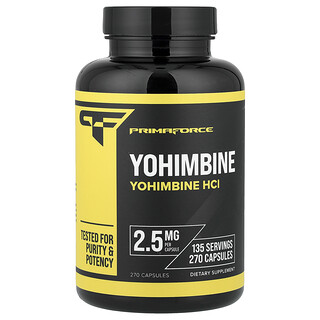 Primaforce, Chlorhydrate de yohimbine, 270 capsules (2,5 mg par capsule)