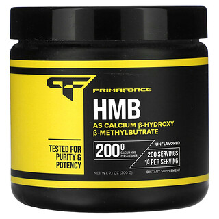Primaforce, HMB, Unflavored, HMB, geschmacksneutral, 200 g (7,1 oz.)