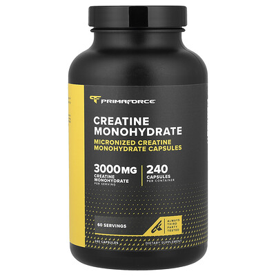Product Image for Primaforce, Creatine Monohydrate, 240 Capsules (750 mg per Capsule)