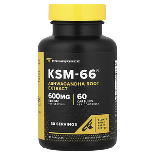 Primaforce, KSM-66® Ashwagandha Root Extract, 60 Capsules