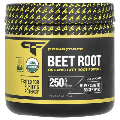 Primaforce  Organic Beet Root  Unflavored  8.9 oz (250 g)