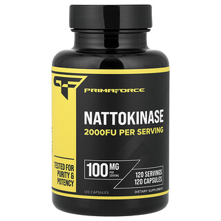 Primaforce, Nattokinas, 100 mg, 120 kapslar