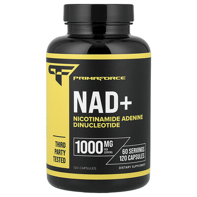 Primaforce, NAD+, 120 cápsulas (500 mg por cápsula)