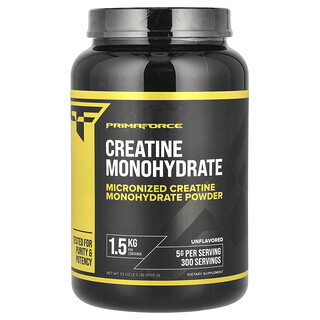 Primaforce, Monohidrato de creatina, Sin sabor, 1500 g (3,3 lb)