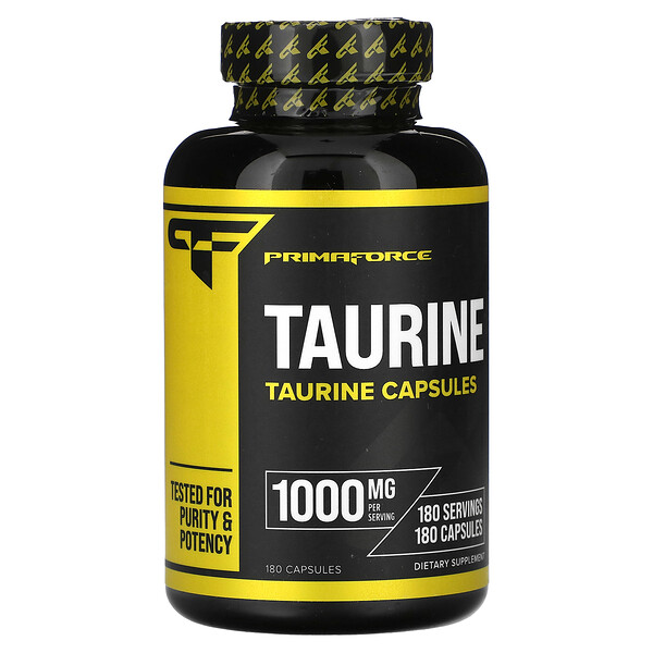 Primaforce‏, Taurine, 1,000 mg, 180 Capsules