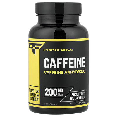 Product Image for Primaforce, Caffeine , 200 mg, 180 Capsules