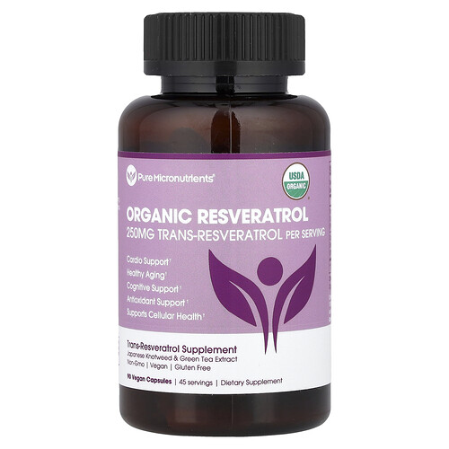Pure Micronutrients, Bio-Resveratrol, 90 vegane Kapseln