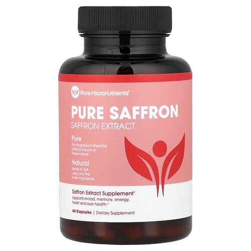 Pure Micronutrients, Reiner Safranextrakt, 60 Kapseln (88,5 mg pro Kapsel)