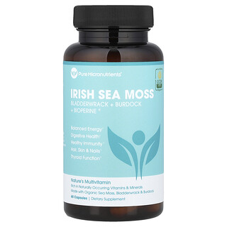 Pure Micronutrients, Musgo-do-Mar-Irlanda Orgânico, 60 Cápsulas