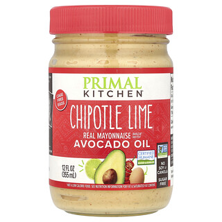 Primal Kitchen, Chipotle Lime Gerçek Mayonez Avokado Yağı ile Yapılmış, 12 fl oz (355 ml)