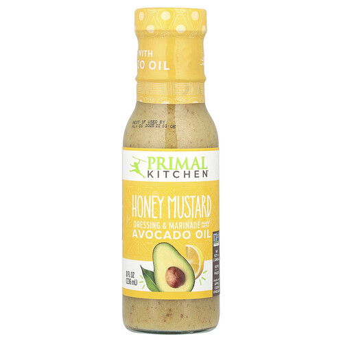 Primal Kitchen, Dressing & Marinade Made with Avocado Oil, Honey Mustard, 8 fl oz (236 ml)