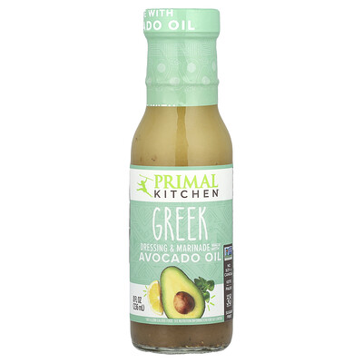 Primal Kitchen  Greek Dressing & Marinade Made with Avocado Oil  8 fl oz (236 ml)