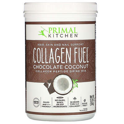 Primal Kitchen Collagen Fuel, Chocolate Coconut, 13.89 oz (394 g)