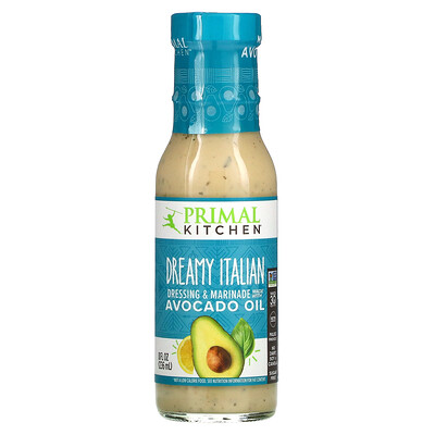 Primal Kitchen Dreamy итальянская заправка и маринад с маслом авокадо, 236 мл (8 жидк. Унций)