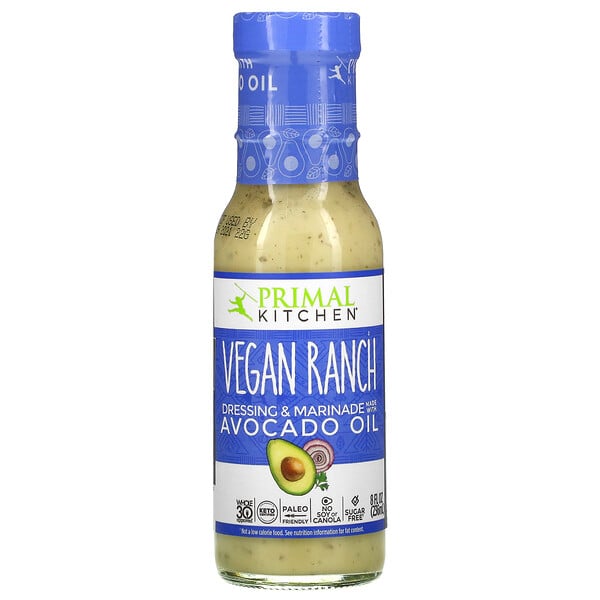 Primal Kitchen‏, Vegan Ranch Dressing & Marinade Made with Avocado Oil, 8 fl oz (236 ml)
