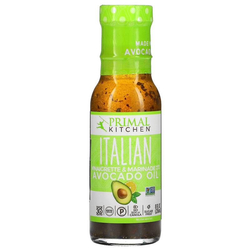Primal Kitchen, Italian Vinaigrette & Marinade Made with Avocado Oil, 8