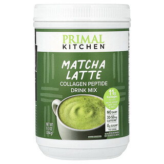 Primal Kitchen, Mezcla para preparar bebidas con péptidos de colágeno, Latte de matcha, 264 g (9,3 oz)