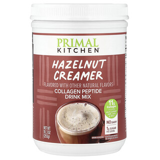 Primal Kitchen, Mezcla para preparar bebidas con péptidos de colágeno, Sustituto de crema de avellanas, 293 g (10,3 oz)