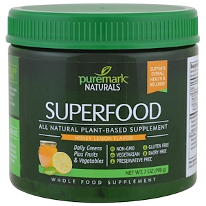 Отзывы о ПуреМарк Натуралс, Superfood, Honey Lemon Flavor, 7 oz (198 g)
