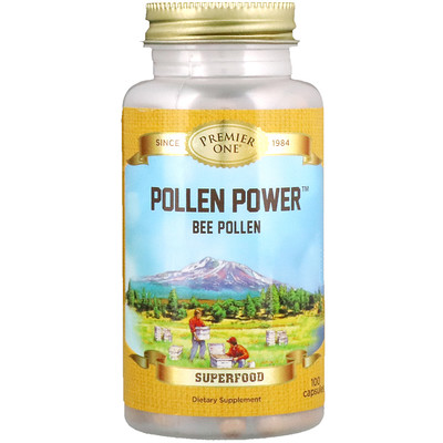 

Premier One Pollen Power, Bee Pollen, 100 Capsules