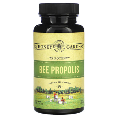 Zand  Bee Propolis  2x Potency  800 mg  60 Capsules (400 mg per Capsule)