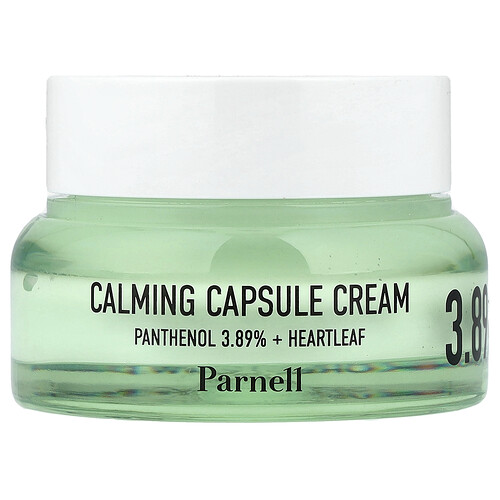 Parnell, Panthenol 3.89 Heartleaf Calming Capsule Cream, beruhigende Kapsel-Creme mit Herzblatt-Geschmack, 50 ml (1,69 fl. oz.)
