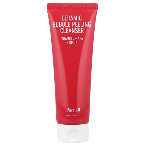 Parnell AHA Omija Ceramic Bubble Peeling Cleanser, 6.08 fl oz (180 ml)