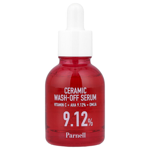 Parnell, AHA 9.12 Omije Keramik Wash-Off Serum, abwaschbares Serum aus Keramik, 30 ml (1,01 fl. oz.)