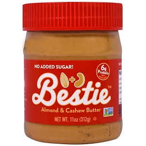 Отзывы о Пинат Баттэр энд Ко, Bestie, Almond & Cashew Butter , 11 oz (312 g)