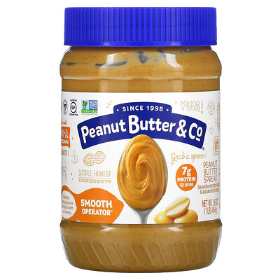 Купить Peanut Butter & Co. Smooth Operator, спред из арахисового масла, 16 унций (454 г)