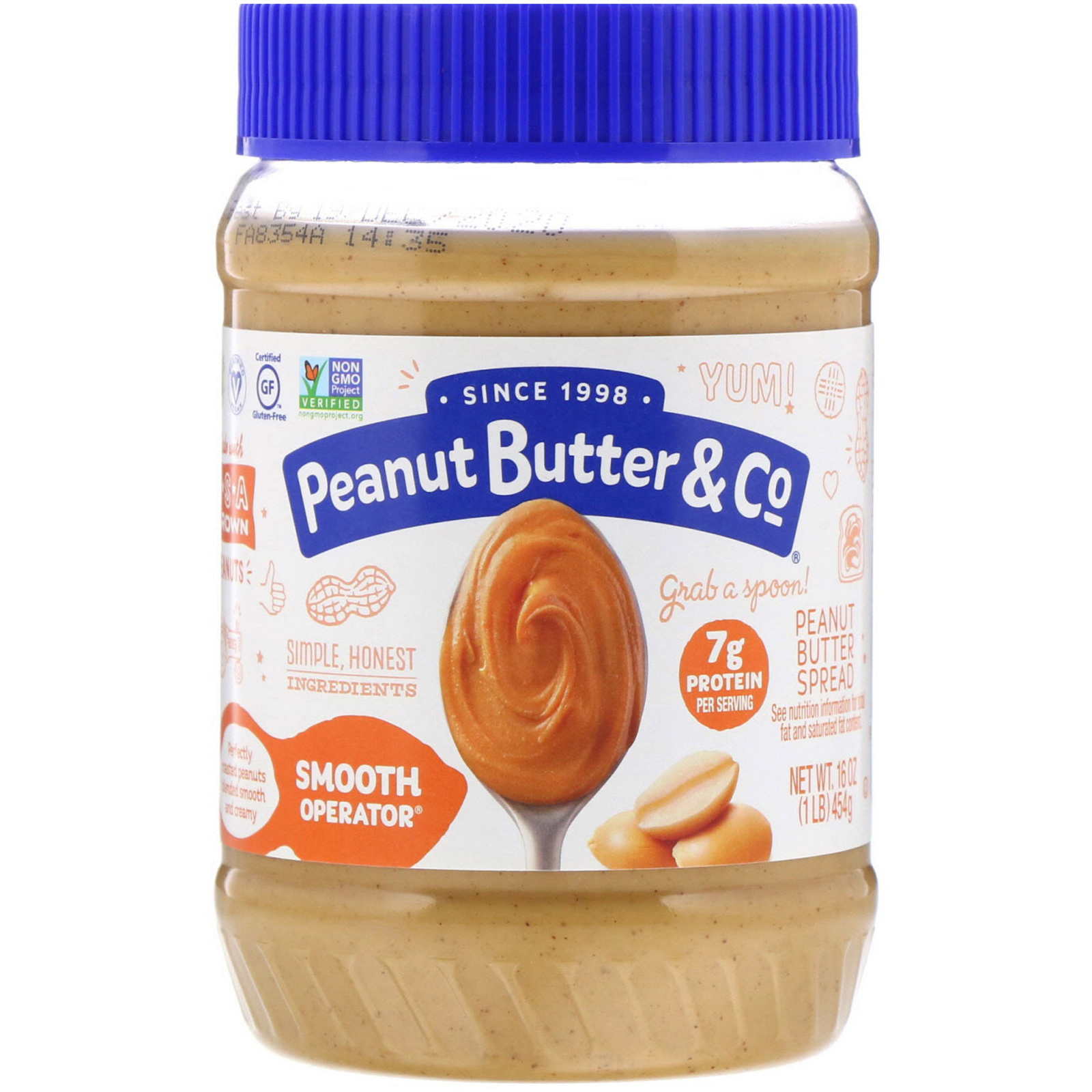 Peanut Butter Co スムースオペレーター ピーナッツバタースプレッド 16オンス 454 G Iherb