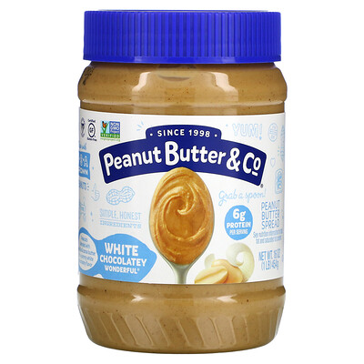 Купить Peanut Butter & Co. White Chocolate Wonderful, арахисовое масло, смешанное со сладким белым шоколадом, 454 г