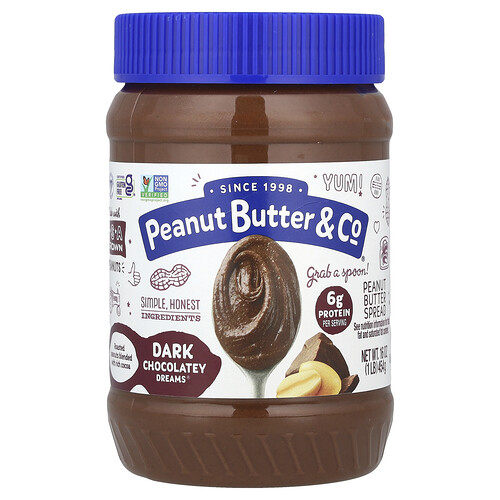 Peanut Butter & Co. Peanut Butter Spread, Dark Chocolatey Dreams®, 16 oz (454 g)