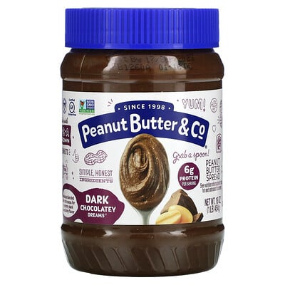 Купить Peanut Butter & Co. Арахисовое масло с черным шоколадом Dark Chocolate Dreams 454 г
