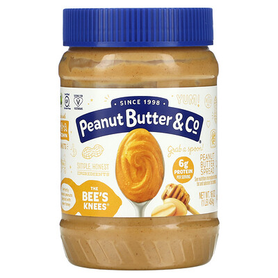 Peanut Butter  Co. Арахисовая паста, пчелиные колени, 454 г (16 унций)