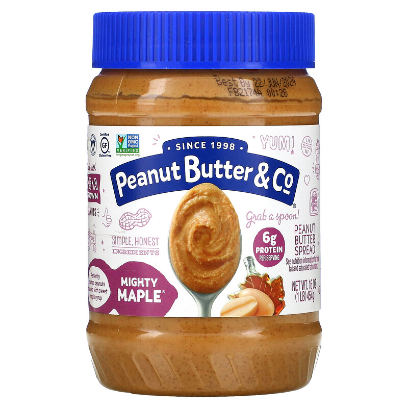 Peanut Butter & Co., Peanut Butter Spread, Mighty Maple, 16 oz (454 g)