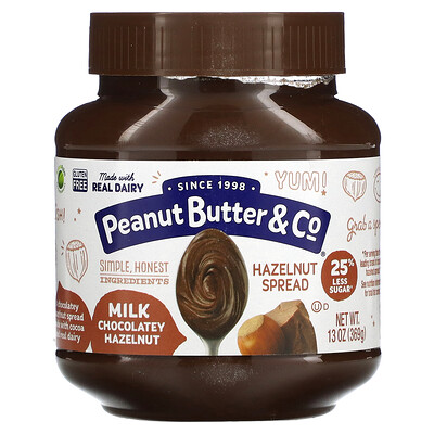 Peanut Butter & Co. Спред из фундука, молочный шоколад и фундук, 369 г (13 унций)