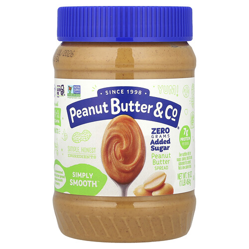 Peanut Butter & Co., Peanut Butter Spread, Simply Smooth™, 16 oz (454 g)