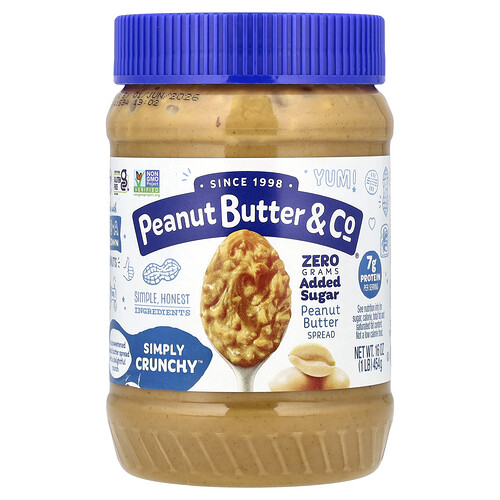 Peanut Butter & Co. Peanut Butter Spread, Simply Crunchy™, 16 oz (454 g)