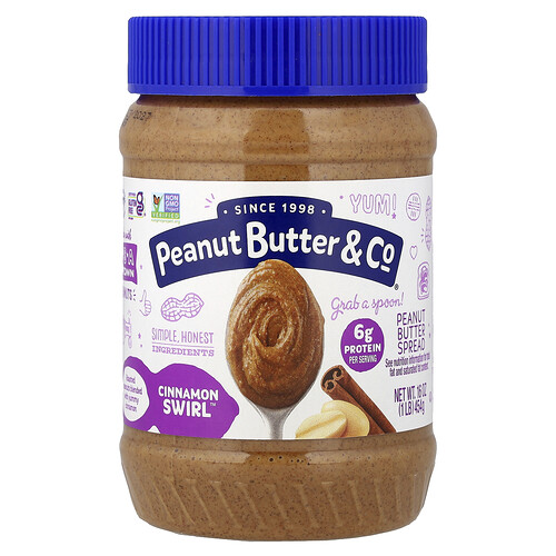 Peanut Butter & Co. Peanut Butter Spread, Cinnamon Swirl™, 16 oz (454 g)