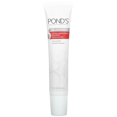 Pond's Rejuveness, Lifting & Brightening Eye Cream, Fragrance Free, 1 fl oz (29.5 ml)