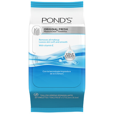 

Pond's Original Fresh, MoistureClean Towelettes, 28 Towelettes